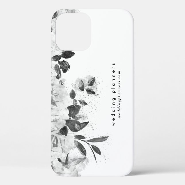 Coques Case-Mate iPhone Planification mariage Romantique Noir et Blanc (Verso)
