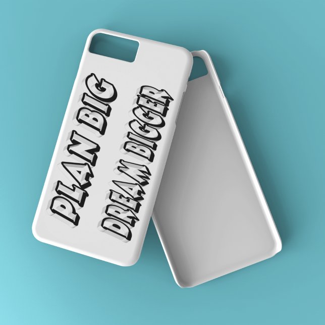 Coques Case-Mate iPhone Planifier un grand rêve plus grand Citation motiva (Créateur téléchargé)