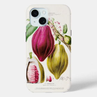 Coque Pour iPhone 15 plant antique flower