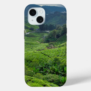 Coque Pour iPhone 15 Plantations de thé des Cameron Highlands