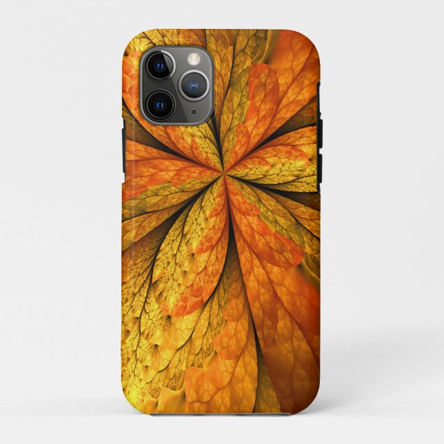 Coques Case-Mate iPhone Plante d'automne, Abstrait moderne Fractal Art Lea (Dos)