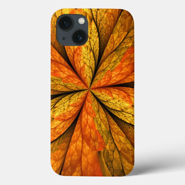 Coques Case-Mate iPhone Plante d'automne, Abstrait moderne Fractal Art Lea (Verso)