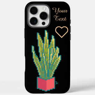 Coques iPhone 16 Pro Max Plante snake, pixel art