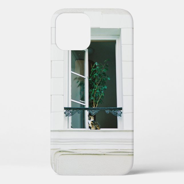 COQUES Case-Mate iPhone PLANTE VERT SUR FENÊTRE BLANCHE (Verso)