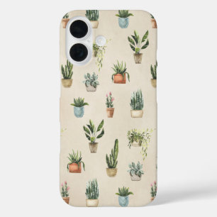 Coque Pour iPhone 16 Plantes pointillés