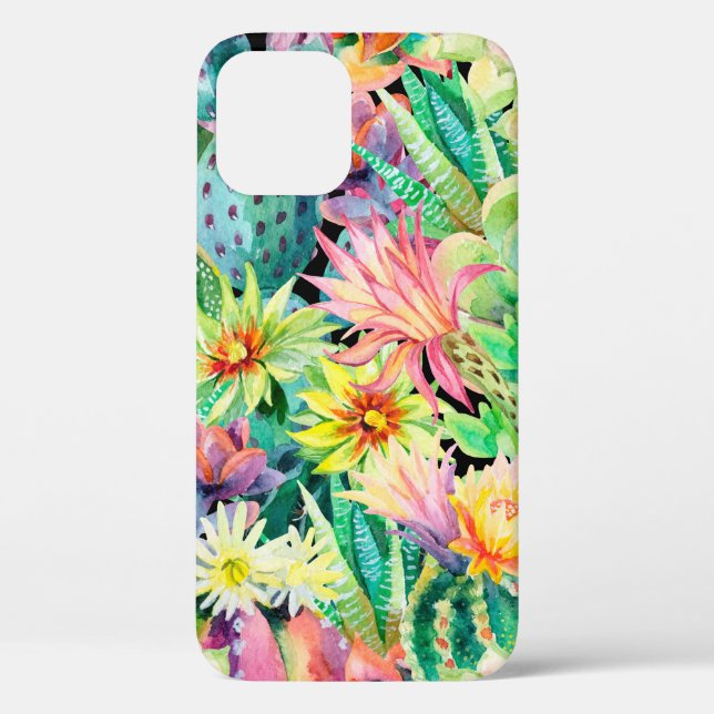 Coques Case-Mate iPhone Plantes succulents et motif de jardin de cactus (Verso)