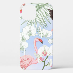 Case-Mate iPhone Case Plantes tropicaux et fleurs. Motif sans joint, ret