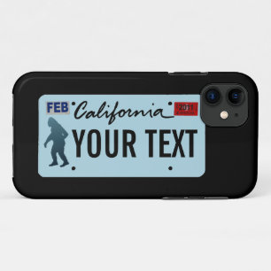 Coque iPhone 11 Plaque de licence California Sasquatch