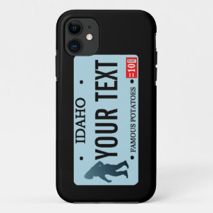 Coque iPhone 11 Plaque de licence Idaho Sasquatch