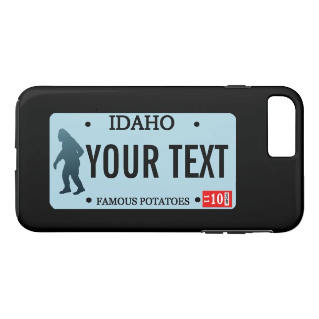 Coques Case-Mate iPhone Plaque de licence Idaho Sasquatch (Dos (Horizontal))