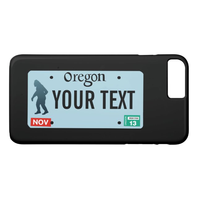 Coques Case-Mate iPhone Plaque de licence Oregon Sasquatch (Dos (Horizontal))