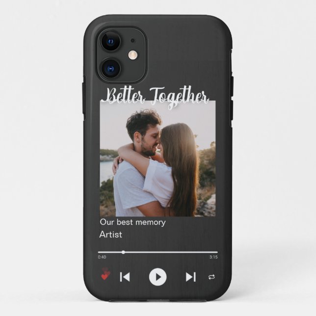 Coques Case-Mate iPhone Plaque de musique personnalisée Couvercle d'album  (Dos)
