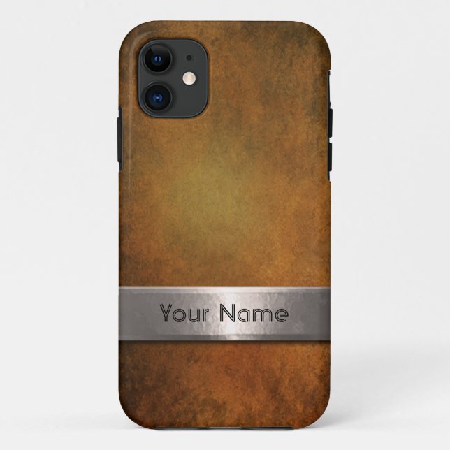 Coques Case-Mate iPhone Plaque de nom de la barre d'acier (Dos)