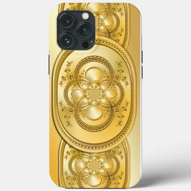 Coques Case-Mate iPhone Plaque d'or (Verso)