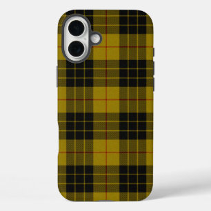 Coques iPhone 16 Plus Plaque noire jaune tartan MacLeod