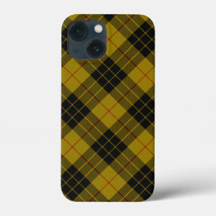 Case-Mate iPhone Case Plaque noire jaune tartan MacLeod