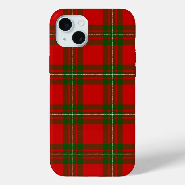 Coques Case-Mate iPhone Plaque vert rouge de tartan MacGregor (Verso)