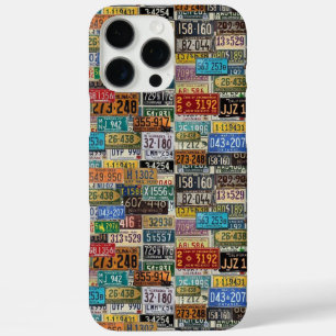 iPhone 16 Pro Max Case Plaques de licence vintages