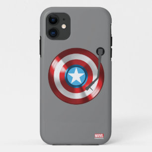 Coques Pour iPhone Platine Vinyle Captain America