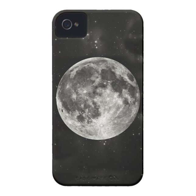 Coques Case-Mate iPhone Pleine lune dans le ciel (Dos)