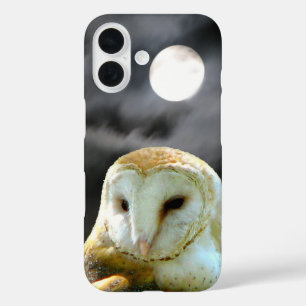 Coque Pour iPhone 16 Pleine lune de Barn Owl