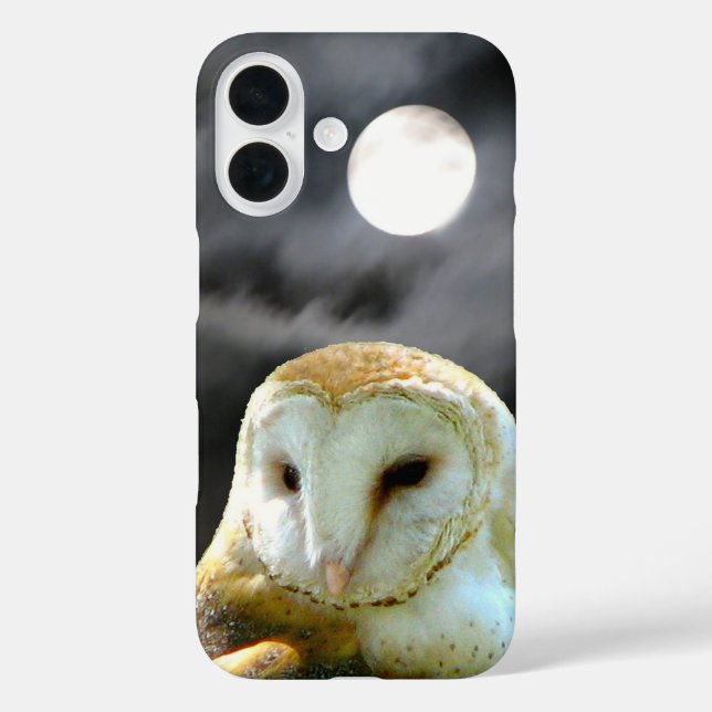 Coques Case-Mate iPhone Pleine lune de Barn Owl (Verso)