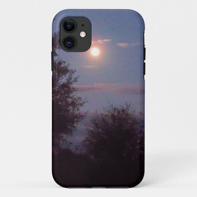 Coques Case-Mate iPhone pleine lune de loup se levant (Dos)