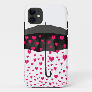 Coque Case-Mate Pour iPhone Pleuvant l'iphone de coeurs 5 couvertures