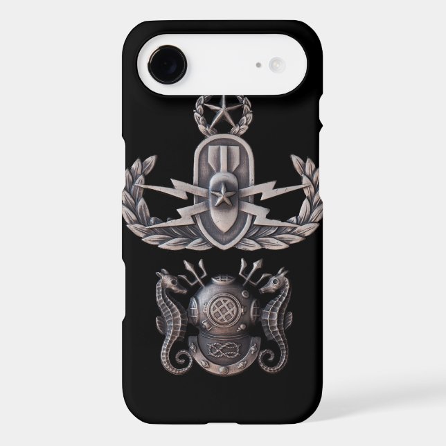 Coques Case-Mate iPhone Plongeur principal principal d'EOD (Verso)