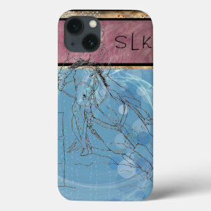 Etui iPhone Case-Mate Pluie Bleue Monogram Barrel Racer