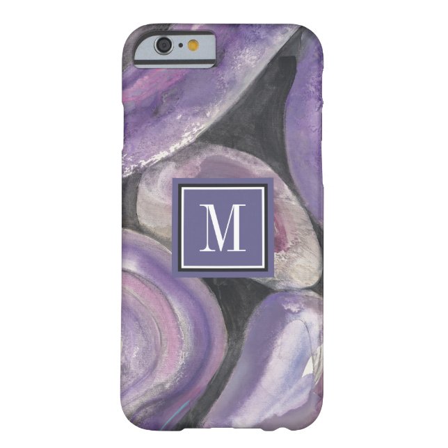 Coques Case-Mate iPhone Pluie de cercle du monogramme | (Dos)