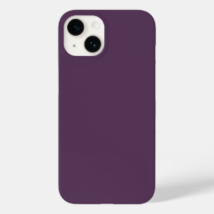 Coque Pour iPhone 14 Plum, couleur solide,