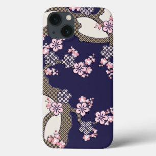 Case-Mate iPhone Case Plum fleur traditionnel japonais textile