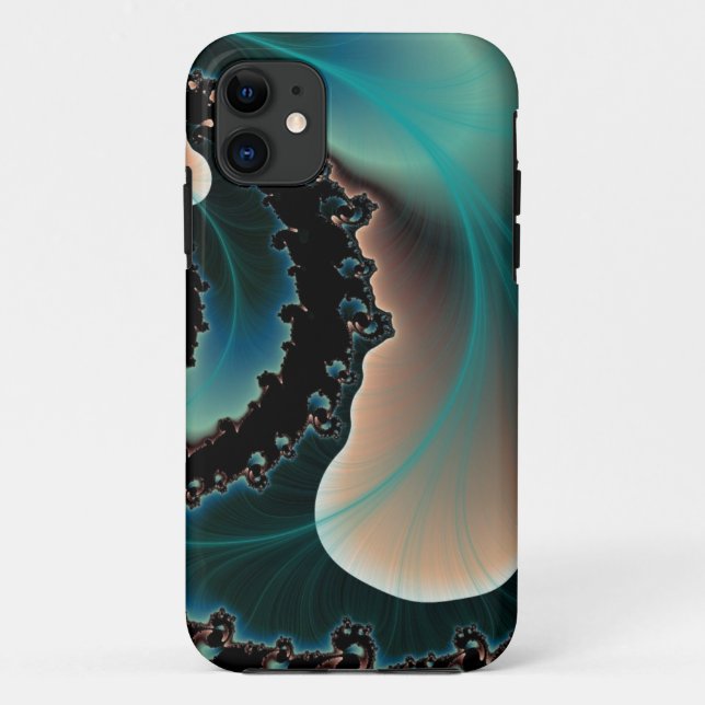 Coques Case-Mate iPhone plume fractale (Dos)