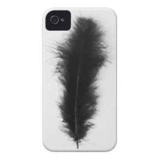 Coque iPhone 4 Plume noire