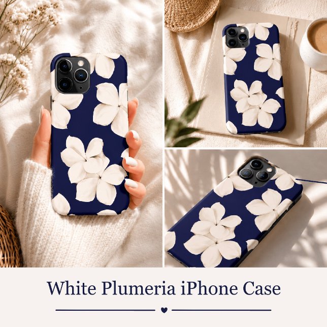 Coques Case-Mate iPhone Plumeria blanc (Créateur téléchargé)