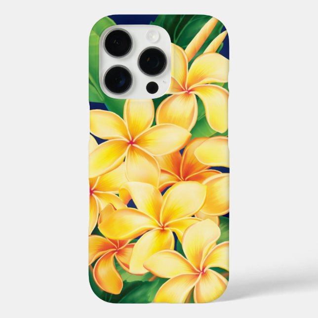 Coques Case-Mate iPhone Plumeria paradisiaque tropicale Illustration hawaï (Verso)