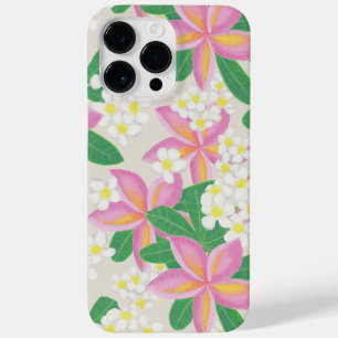 Coque Pour Pour iPhone 14 Pro Max Plumeria sans couture Motif art imprimé