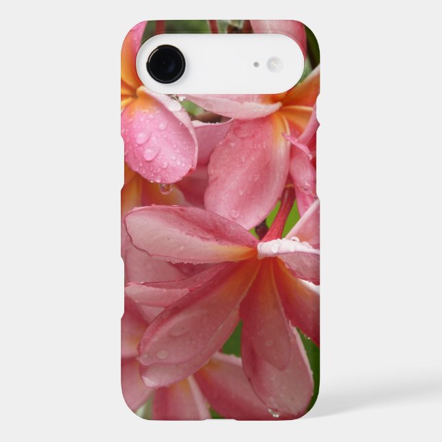 Coques Case-Mate iPhone Plumeria sur le cas de téléphone (Verso)