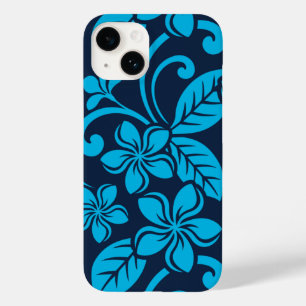 Coque Pour iPhone 14 PLUMÉRIE DE L'ÎLE (BLEU x 2)