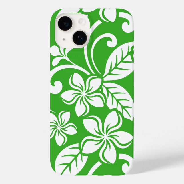 COQUES Case-Mate iPhone PLUMÉRIE DE L'ÎLE (VERT DE CITRUS) (Verso)