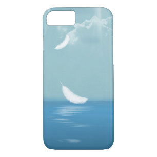 Coques Pour iPhone plumes blanches flottantes sur l'océan