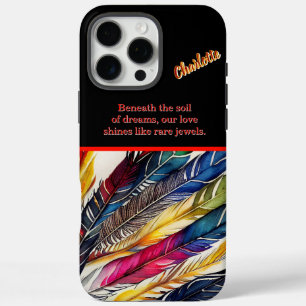 Coques iPhone 16 Pro Max Plumes d'aquarelle en harmonie