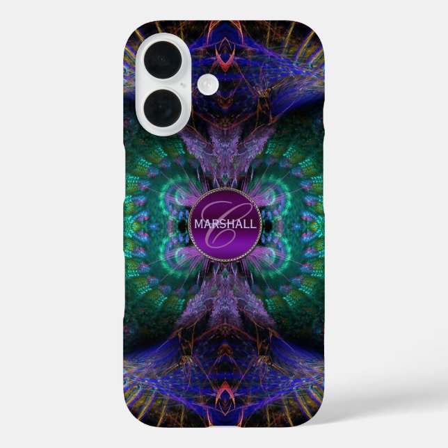 Coques Case-Mate iPhone Plumes de l'ange Imaginaire violet (Verso)