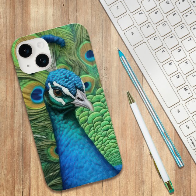 Coques Case-Mate iPhone Plumes de paon (Créateur téléchargé)