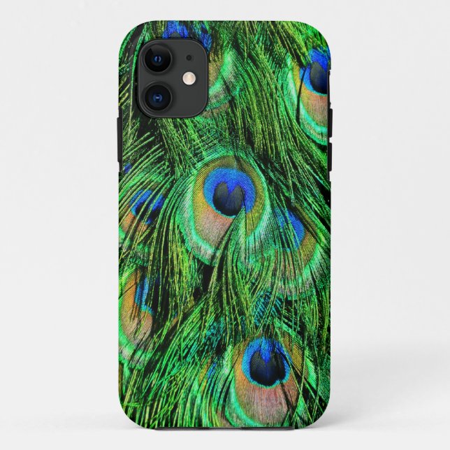 Coques Case-Mate iPhone Plumes de paon (Dos)
