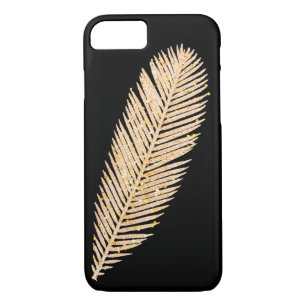 Case-Mate iPhone Case Plumes de Parties scintillant Gold Faux