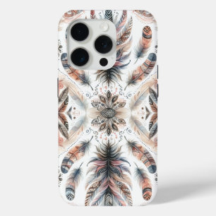 Coque iPhone 15 Pro Plumes Féroces