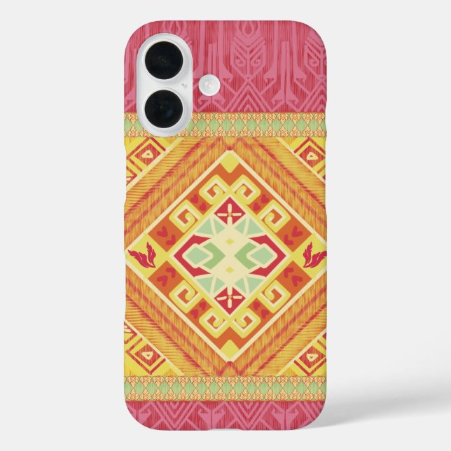 Coques Case-Mate iPhone Plumes rouges et jaunes (Verso)