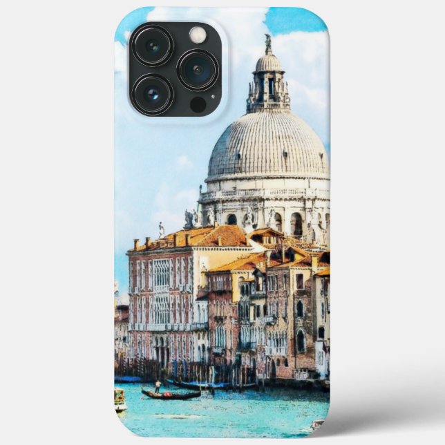 Coques Case-Mate iPhone Plutôt chic Italie Venise Canal Pastel Aquarelle (Verso)